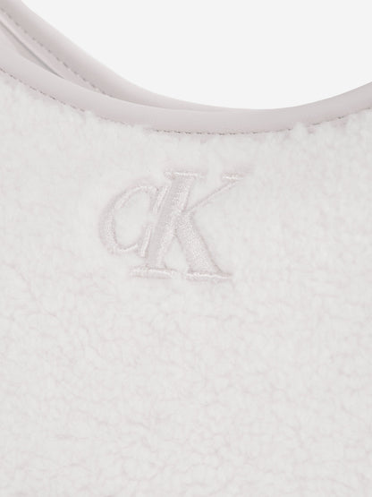 Calvin Klein Girls Teddy Shoulder Bag in Ivory (25cm)