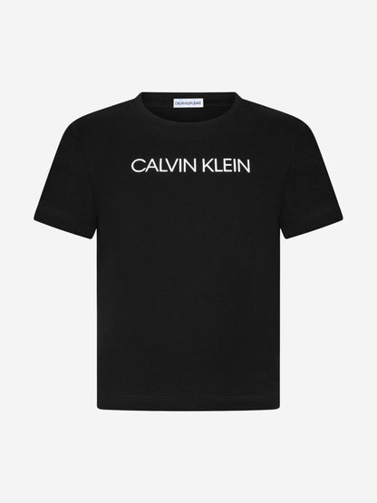 Calvin Klein Boys Cotton Jersey Logo T-Shirt