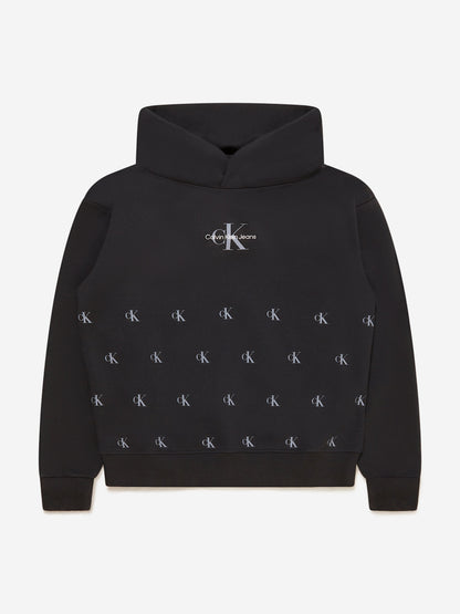 Calvin Klein Boys Repeated Monogram Hoodie