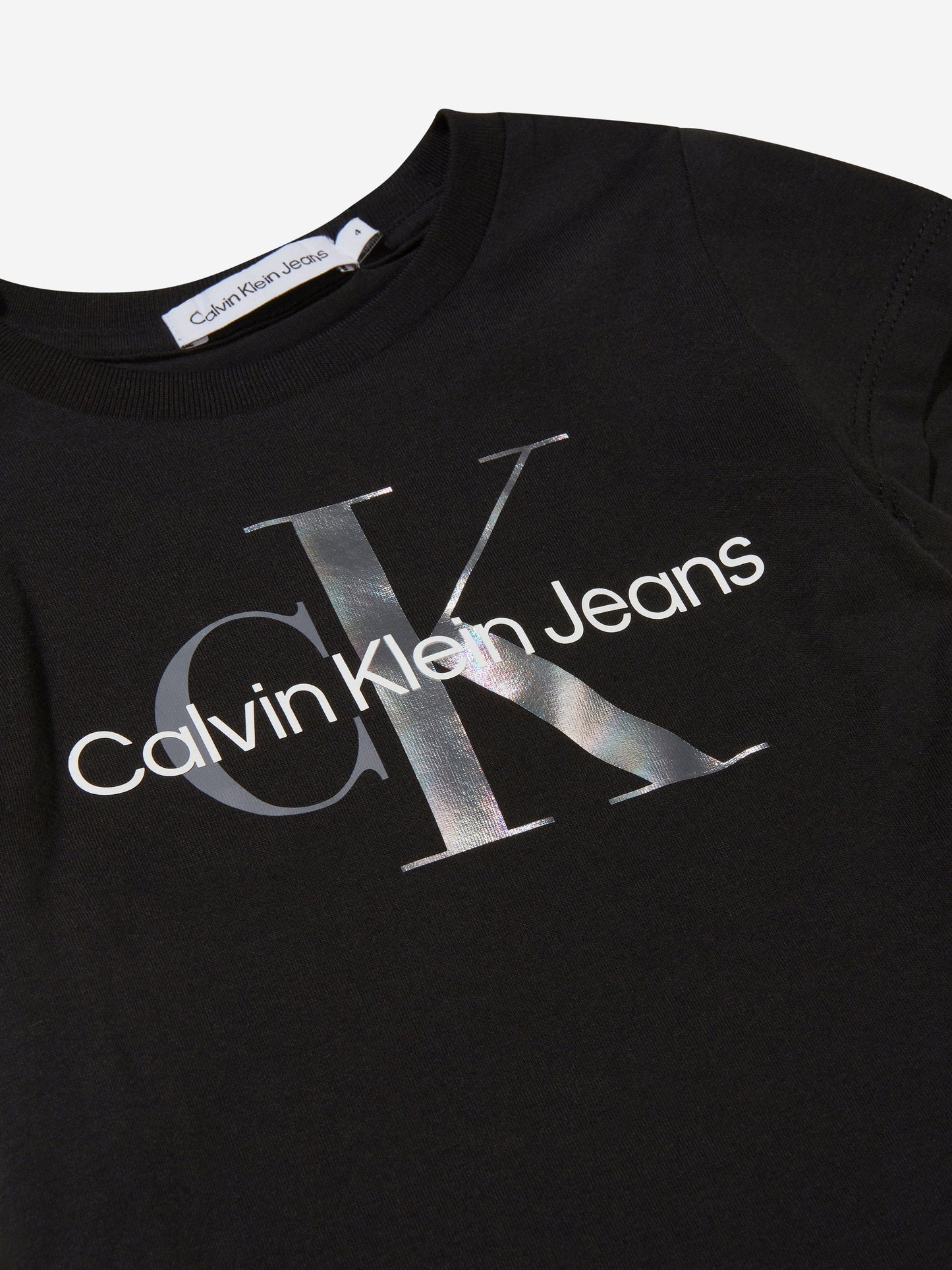 Calvin Klein Girls Cotton Monogram T-Shirt