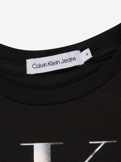 Calvin Klein Girls Cotton Monogram T-Shirt