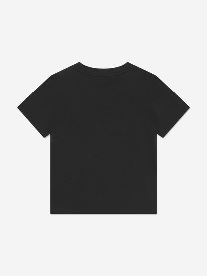 Calvin Klein Boys Pixel Logo Relaxed T-Shirt in Black