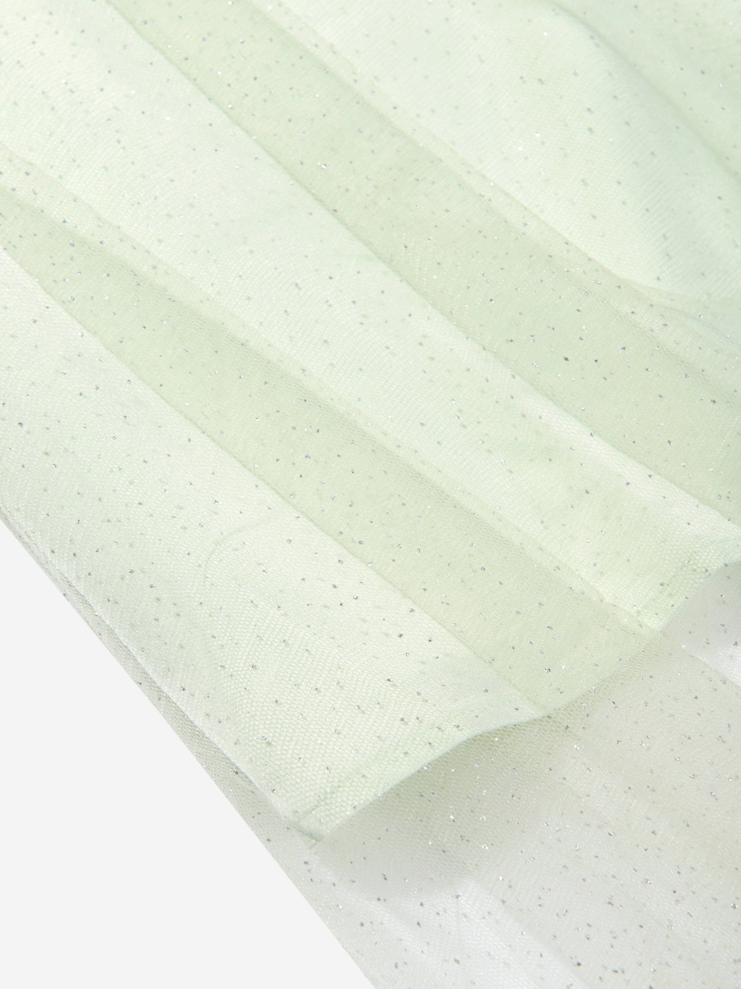 Calvin Klein Girls Shimmer Layered Dress in Green