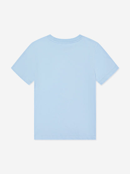 Calvin Klein Boys CKJ Stack Logo T-Shirt in Blue