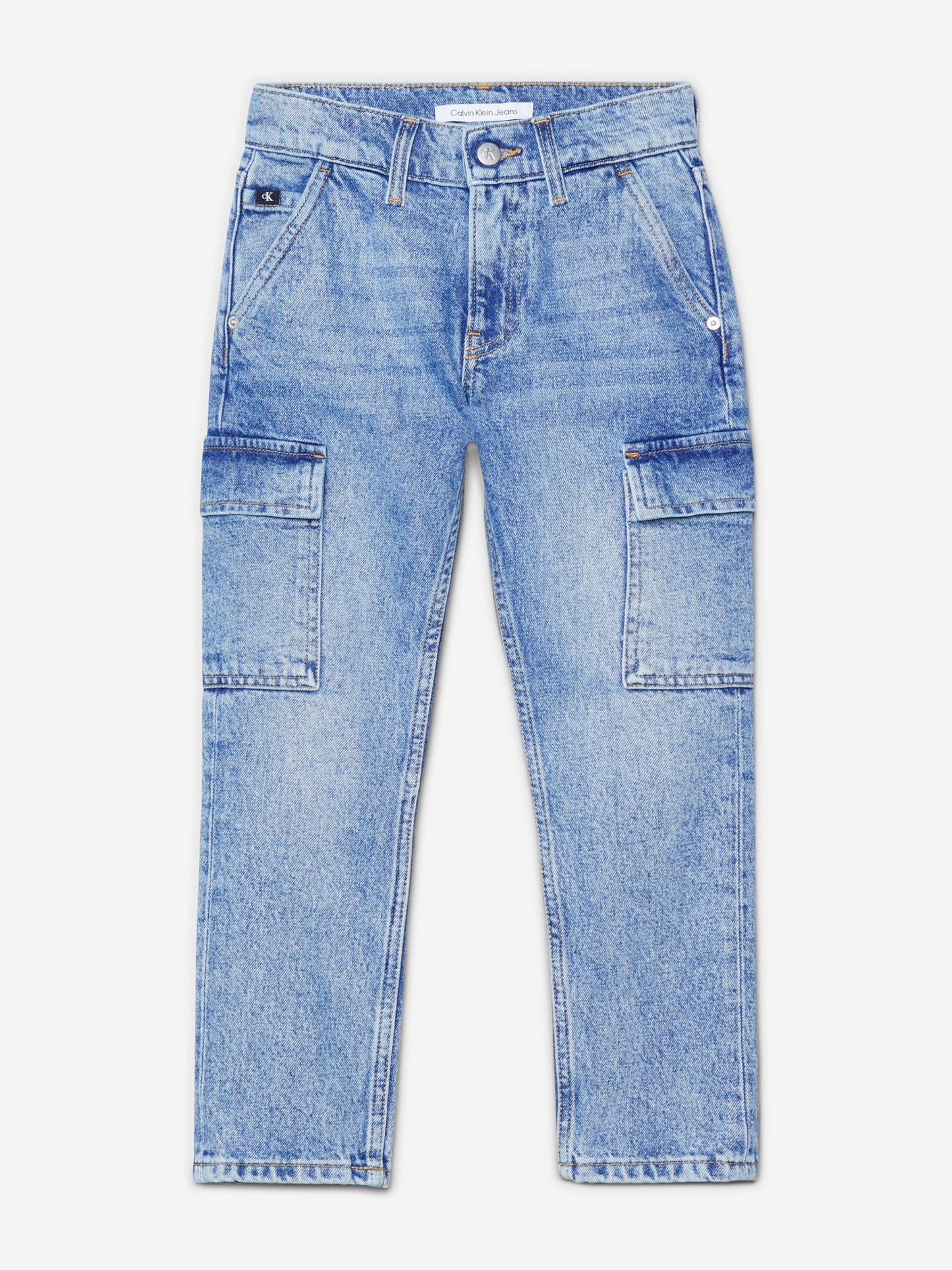 Calvin Klein Boys Dad Iconic Denim Jeans in Blue