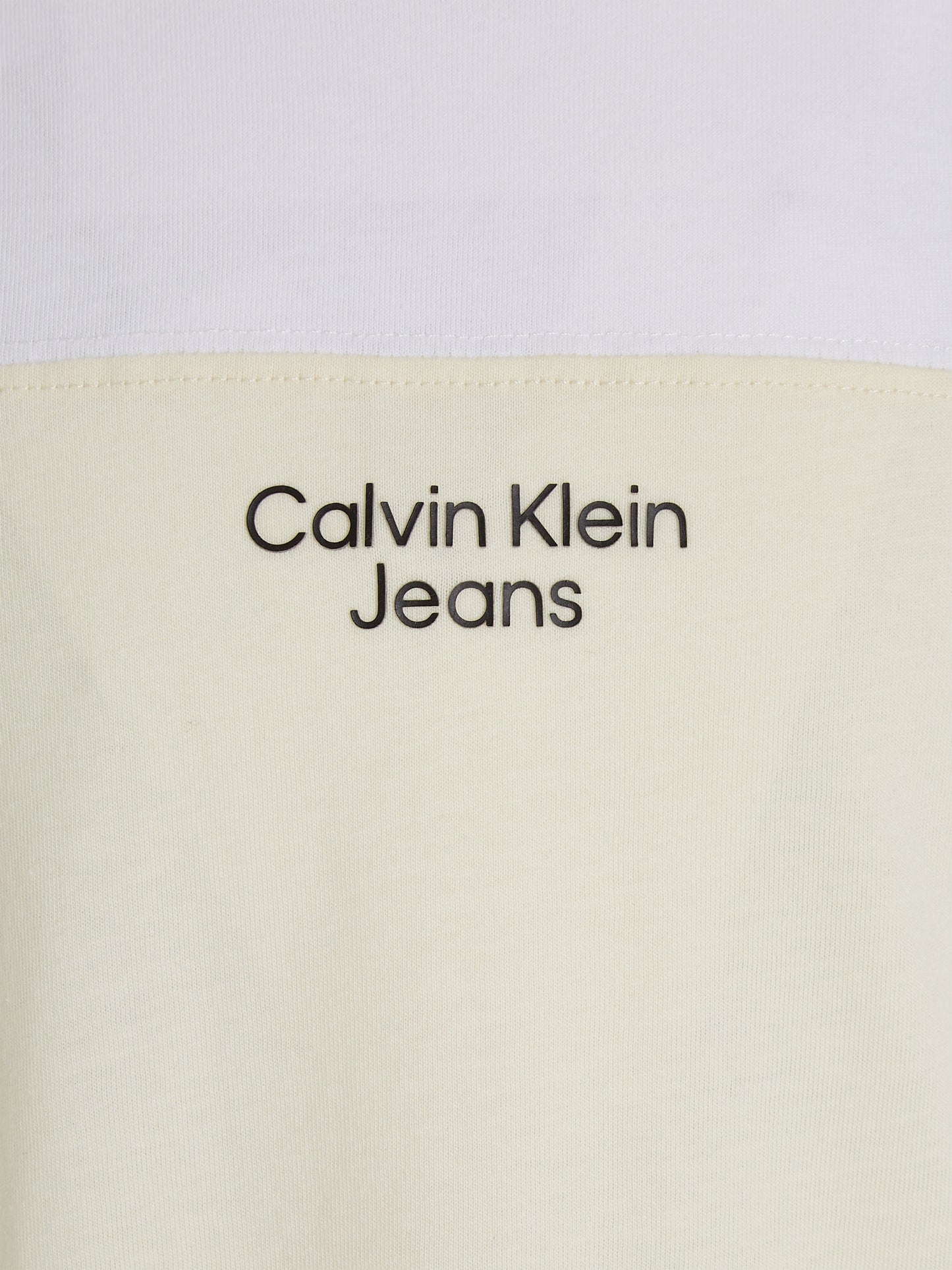 Calvin Klein Boys Colourblock T-Shirt in Beige