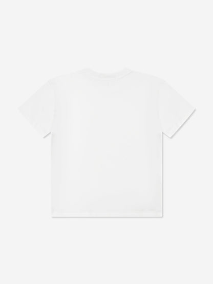 Calvin Klein Boys Intarsia Relaxed T-Shirt in White