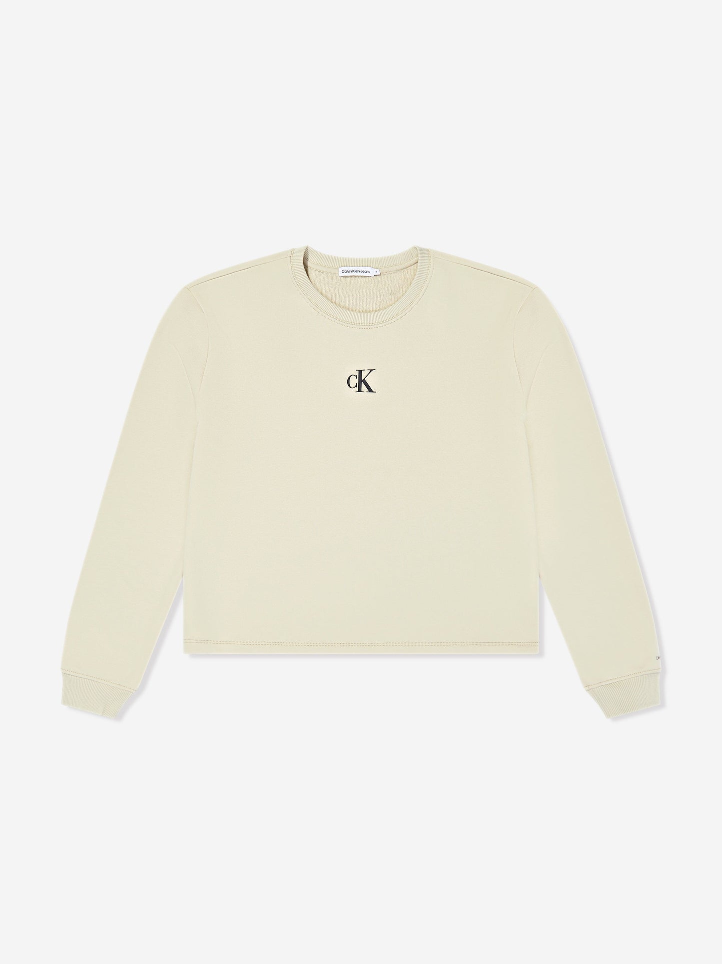 Calvin Klein Girls CK Logo Sweatshirt and Shorts Set in Green