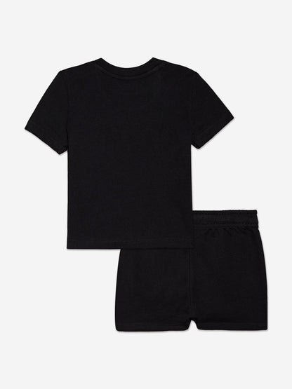 Calvin Klein Baby 渐变色徽标短裤套装（黑色）