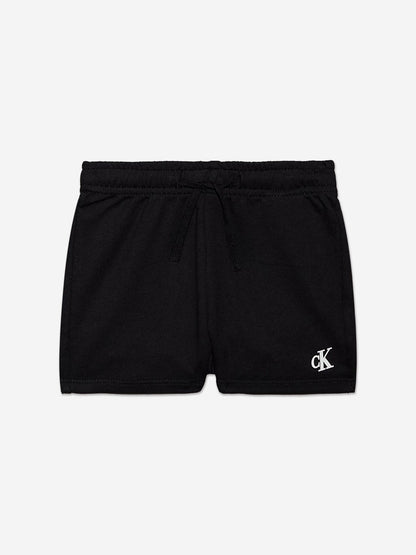 Calvin Klein Baby 渐变色徽标短裤套装（黑色）