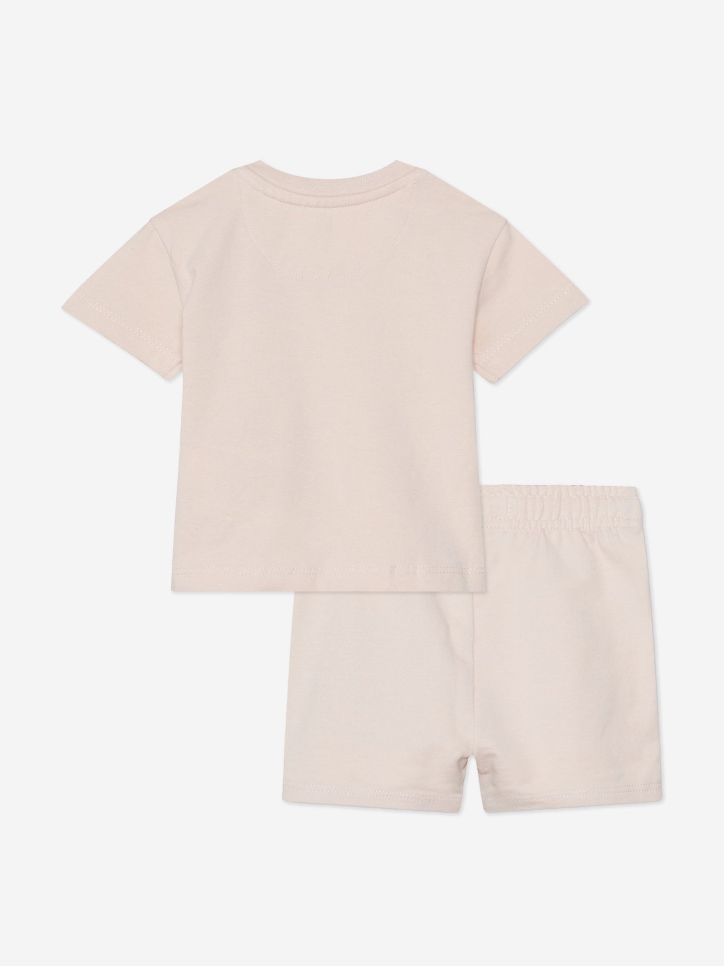 Calvin Klein 女童粉色字母徽标短裤套装