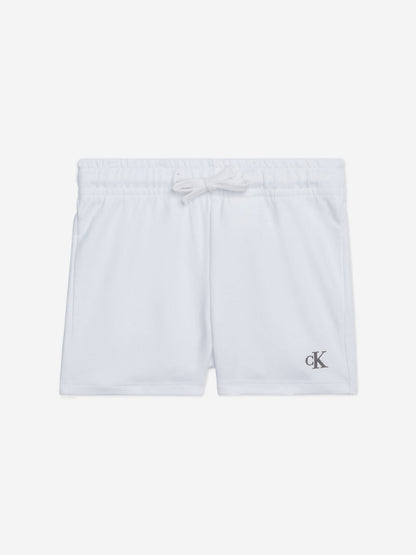 Calvin Klein Baby Monogram Logo 短裤套装（白色）