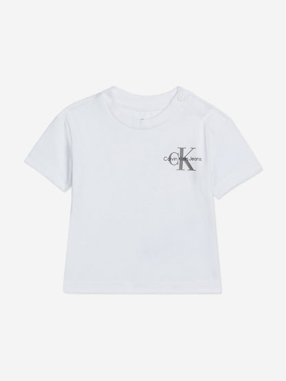Calvin Klein Baby Monogram Logo 短裤套装（白色）