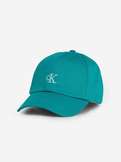 Calvin Klein Kids Monogram Baseball Cap in Green