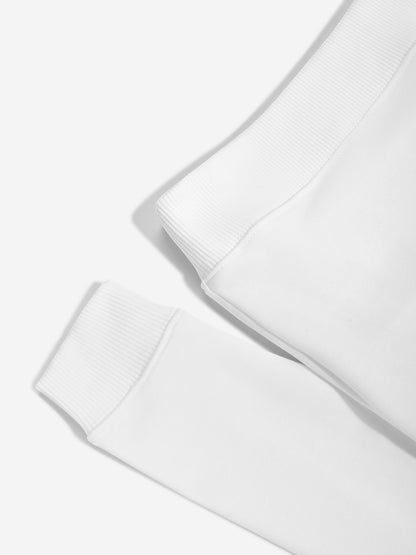 Calvin Klein Kids Small Monogram Hoodie in White