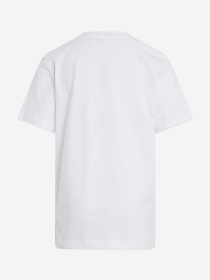 Calvin Klein Kids Monogram Logo T-Shirt in White