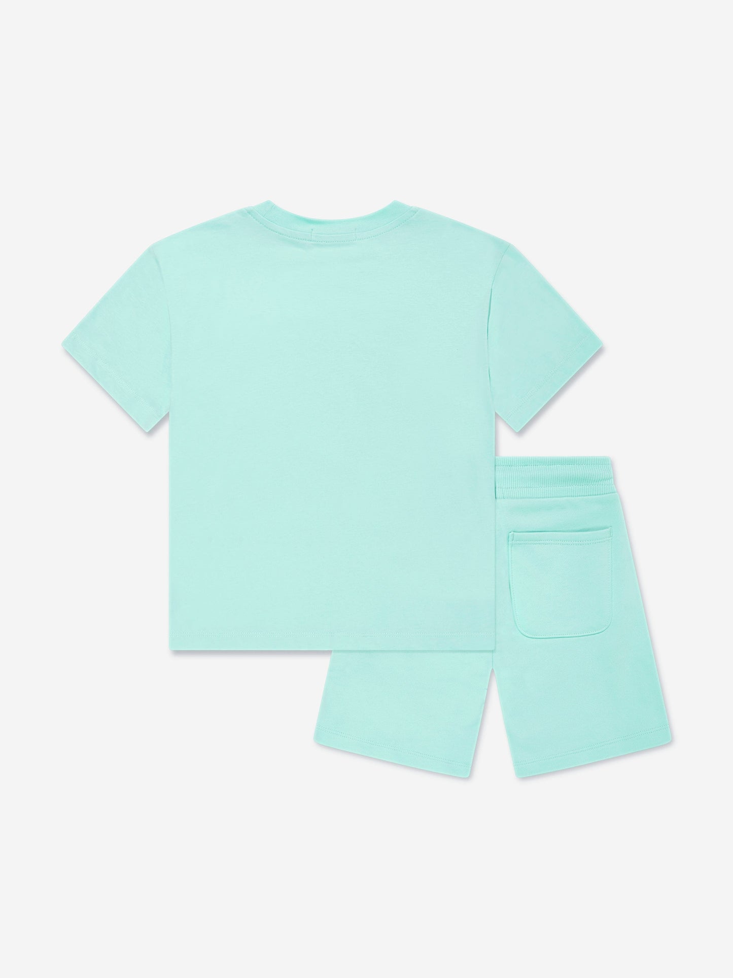 Calvin Klein Kids Mono Mini Badge Shorts Set in Blue