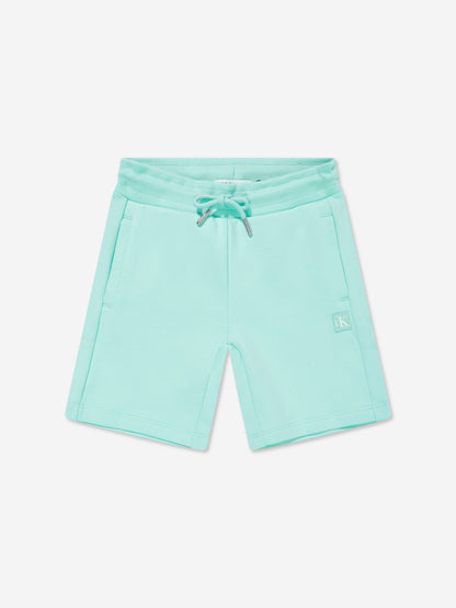Calvin Klein Kids Mono Mini Badge Shorts Set in Blue