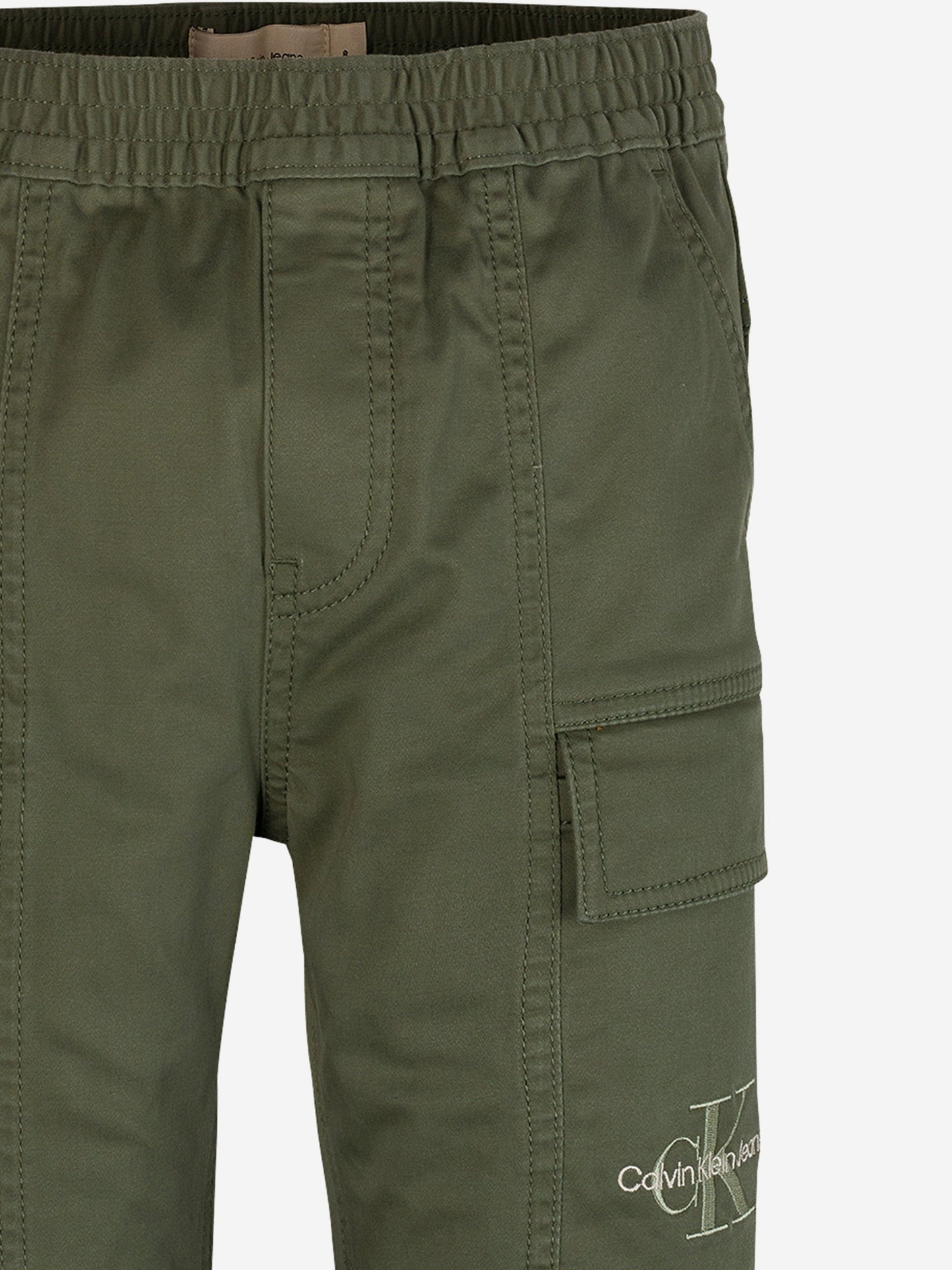 Boys Essential Cargo Trousers in Green
