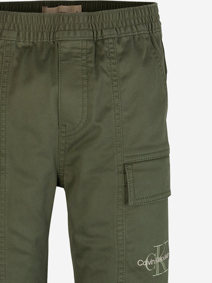 Boys Essential Cargo Trousers in Green