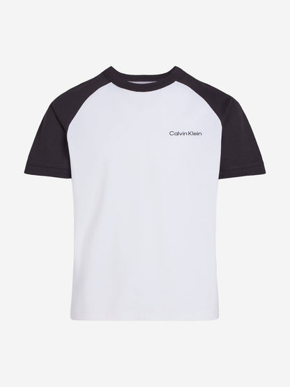 Boys Colourblock T-Shirt in White