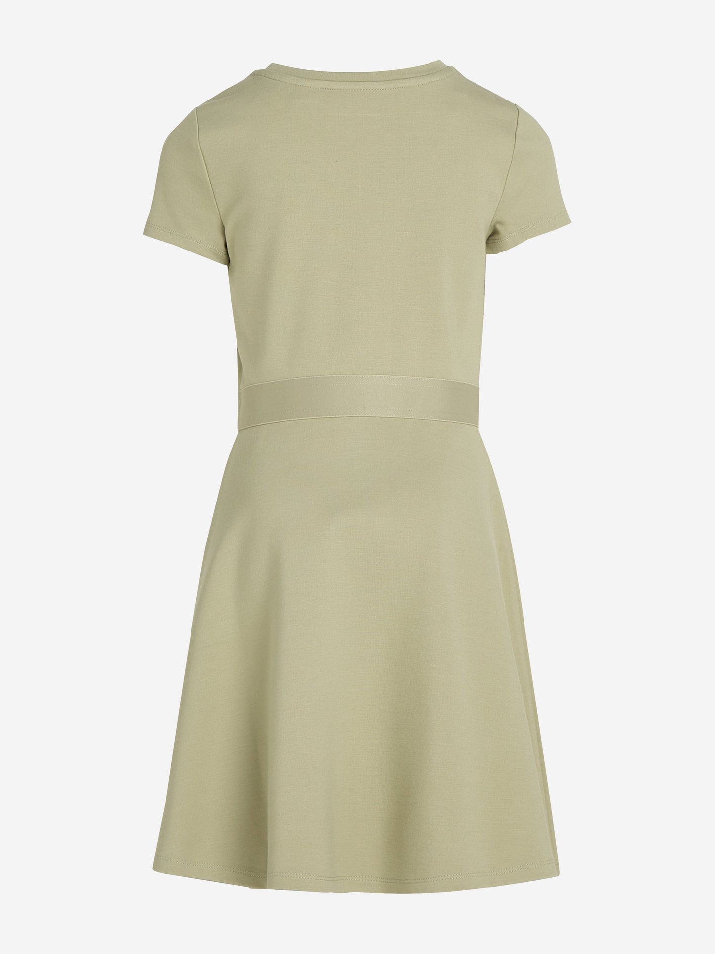 Girls Logo Tape Punto Dress in Green