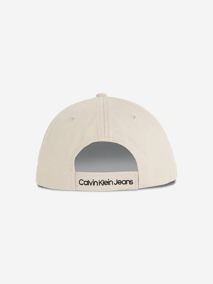 Kids Monogram Baseball Cap in Beige