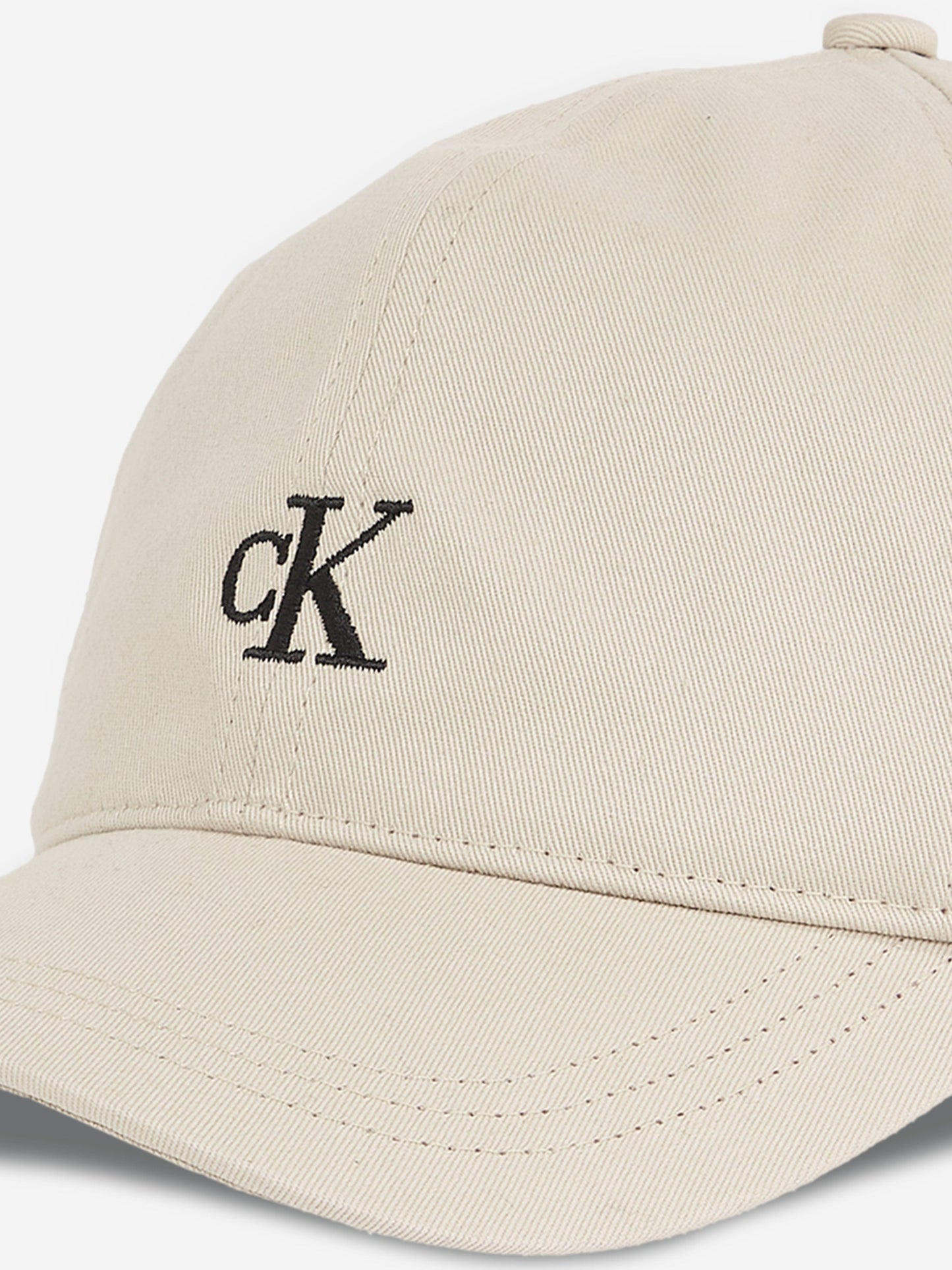 Kids Monogram Baseball Cap in Beige