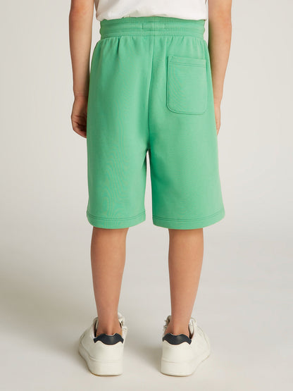 Kids Monogram Relaxed Shorts in Green