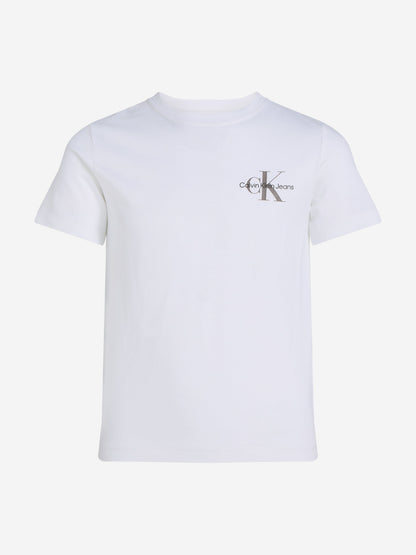 Kids Chest Monologo T-Shirt in White