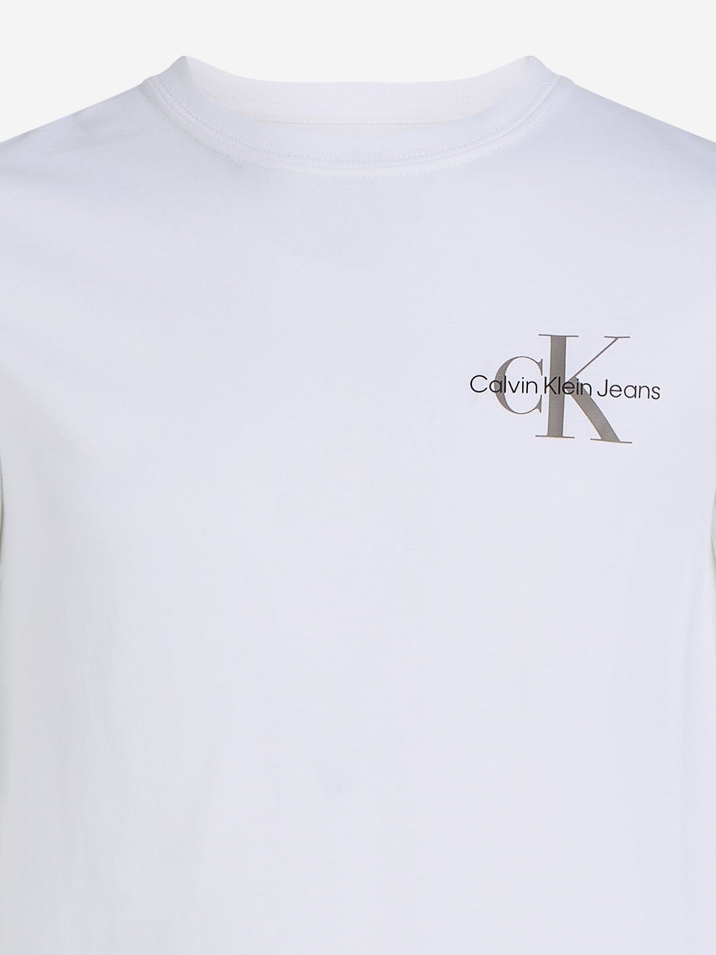 Kids Chest Monologo T-Shirt in White