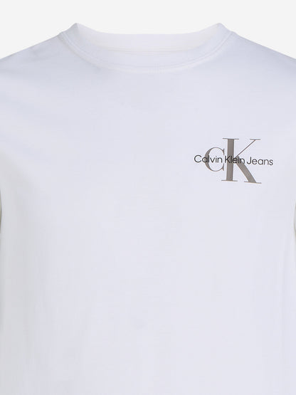 Kids Chest Monologo T-Shirt in White