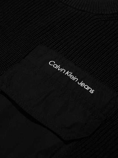 Calvin Klein Boys Mix Media Sweatshirt