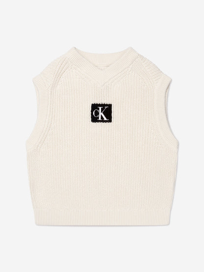 Calvin Klein Girls Monogram Badge Vest