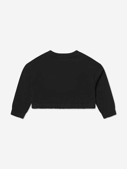 Calvin Klein Girls Organic Cotton Box Logo Sweatshirt