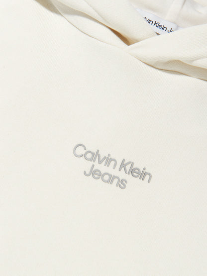 Calvin Klein Girls Stack Logo Sport Hoodie