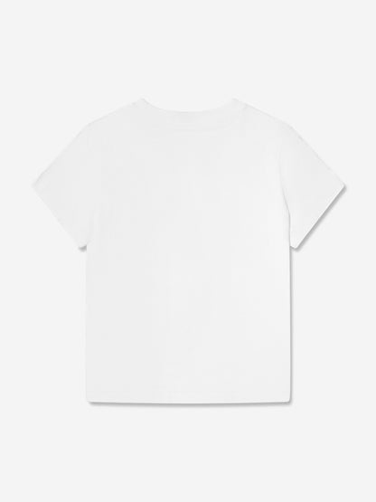 Calvin Klein Kids Monogram Logo T-Shirt in White