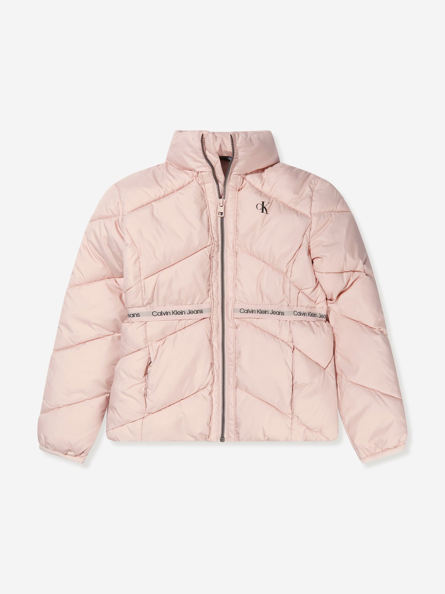 Calvin Klein Girls Logo Tape Light Jacket