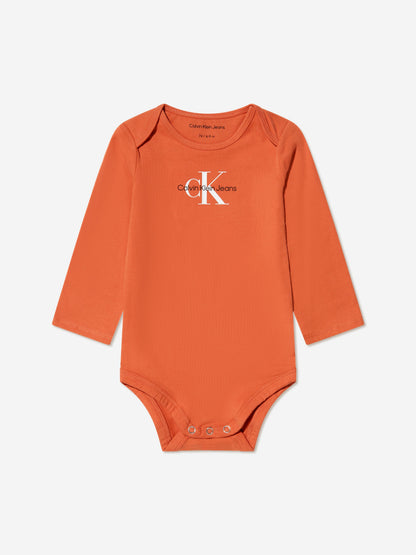 Calvin Klein Baby 男女通用有机棉连身衣礼品套装