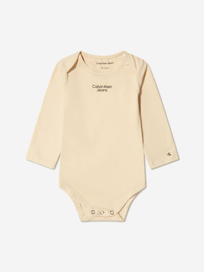 Calvin Klein Baby 男女通用有机棉连身衣礼品套装
