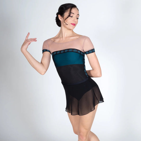 女士黑色芭蕾舞连体衣