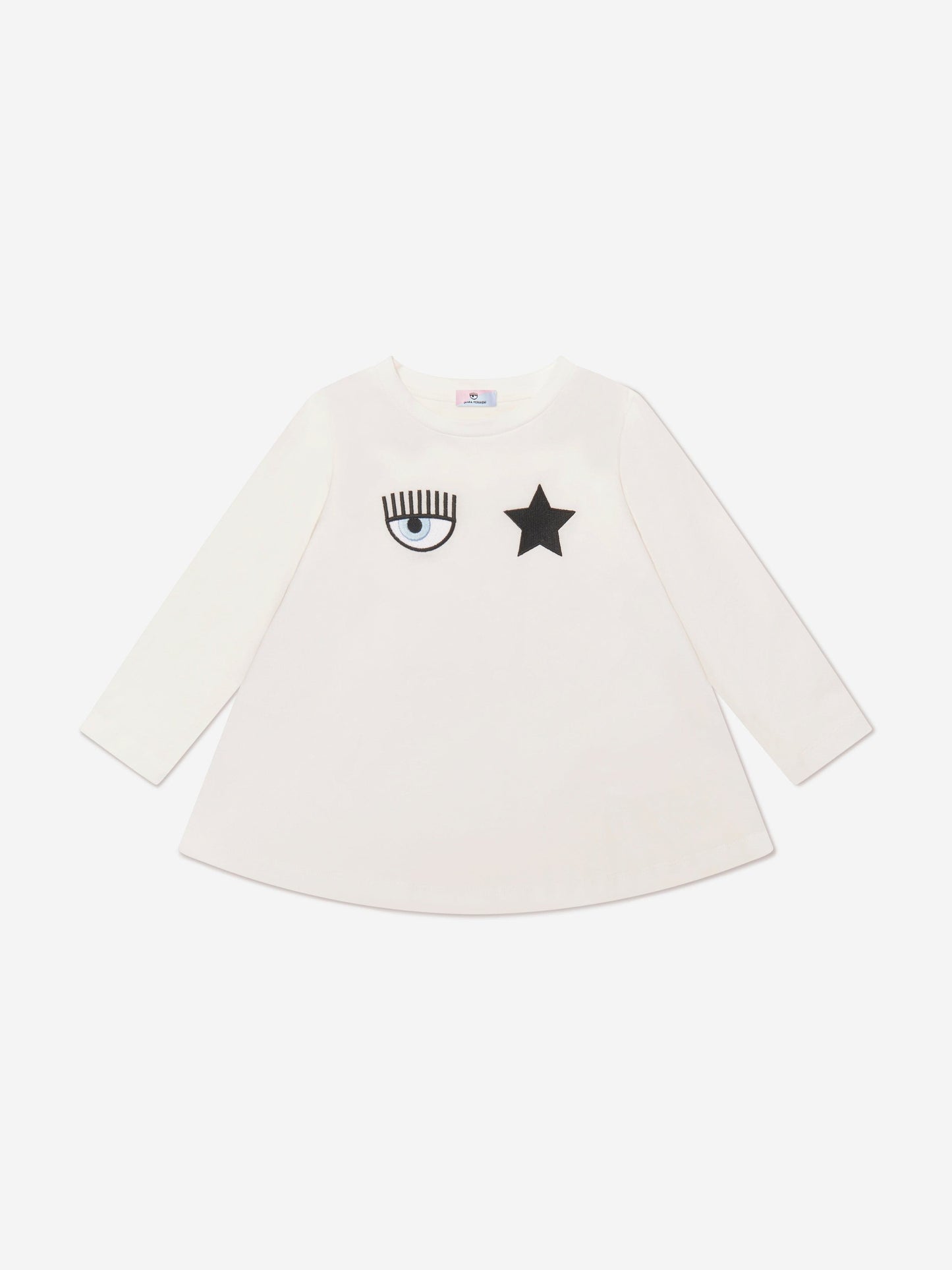 Chiara Ferragni 女童长袖 Eyestar Maxi T 恤