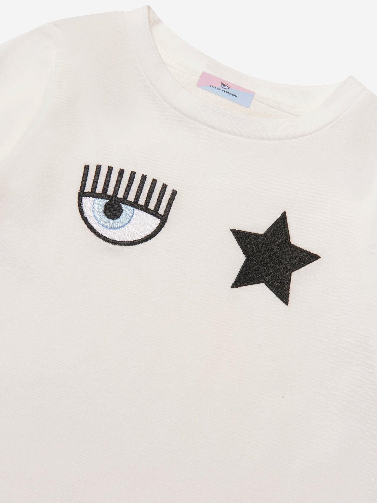 Chiara Ferragni 女童长袖 Eyestar Maxi T 恤