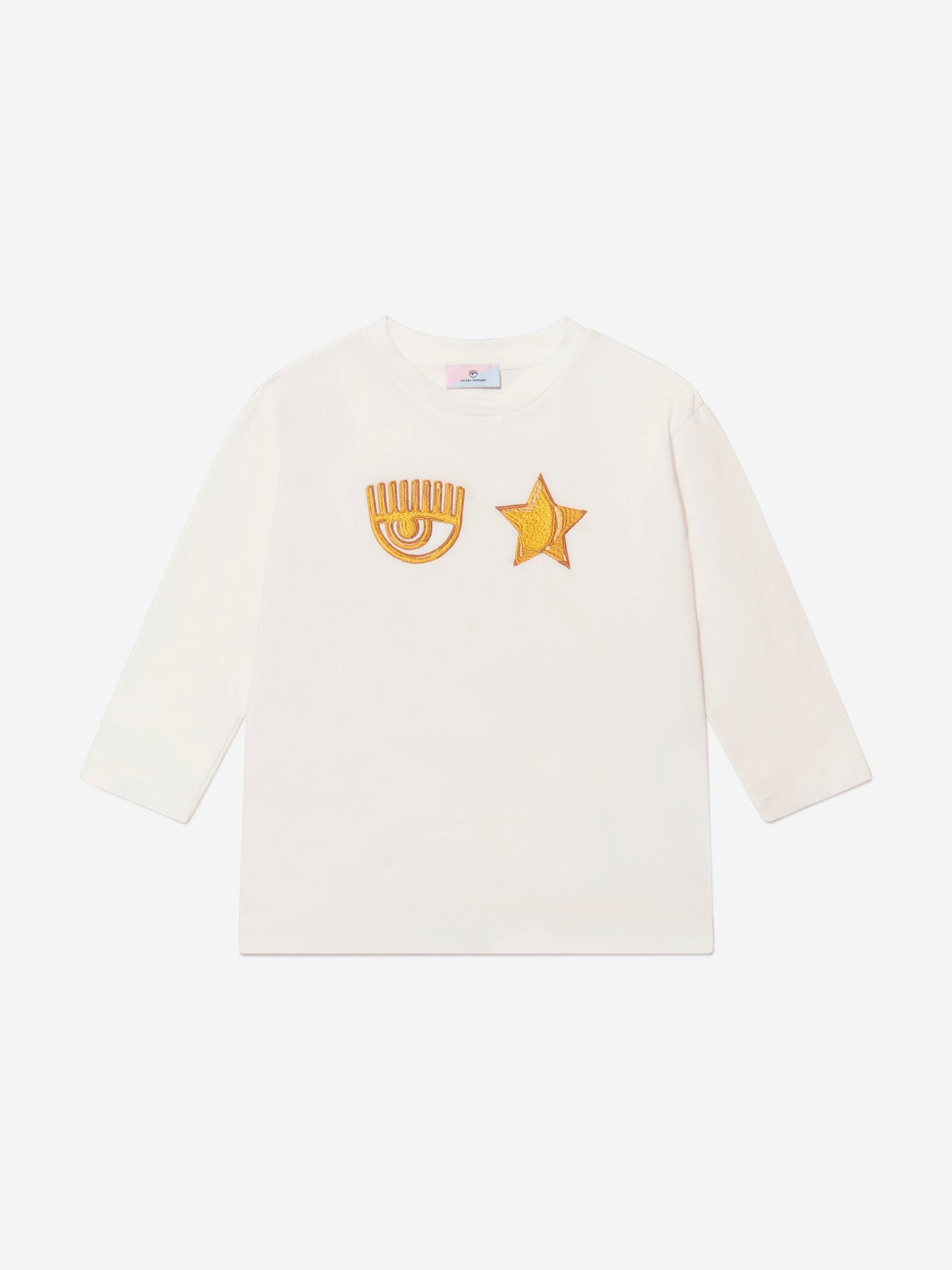 Chiara Ferragni 女童长袖 Eyestar Maxi T 恤