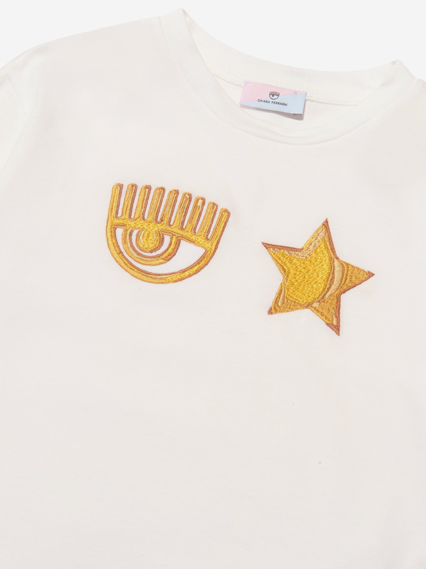 Chiara Ferragni 女童长袖 Eyestar Maxi T 恤