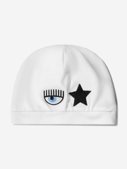 Chiara Ferragni Baby Girs 棉质眼镜帽