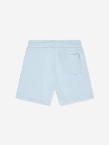 Calvin Klein Boys Stack Logo Jogger Shorts in Blue