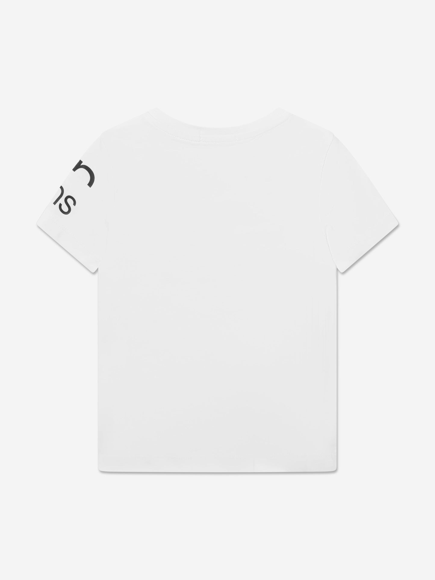 Calvin Klein Boys Blown Up Logo T-Shirt in White