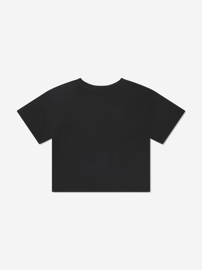 Calvin Klein Girls Reveal Monogram T-Shirt in Black