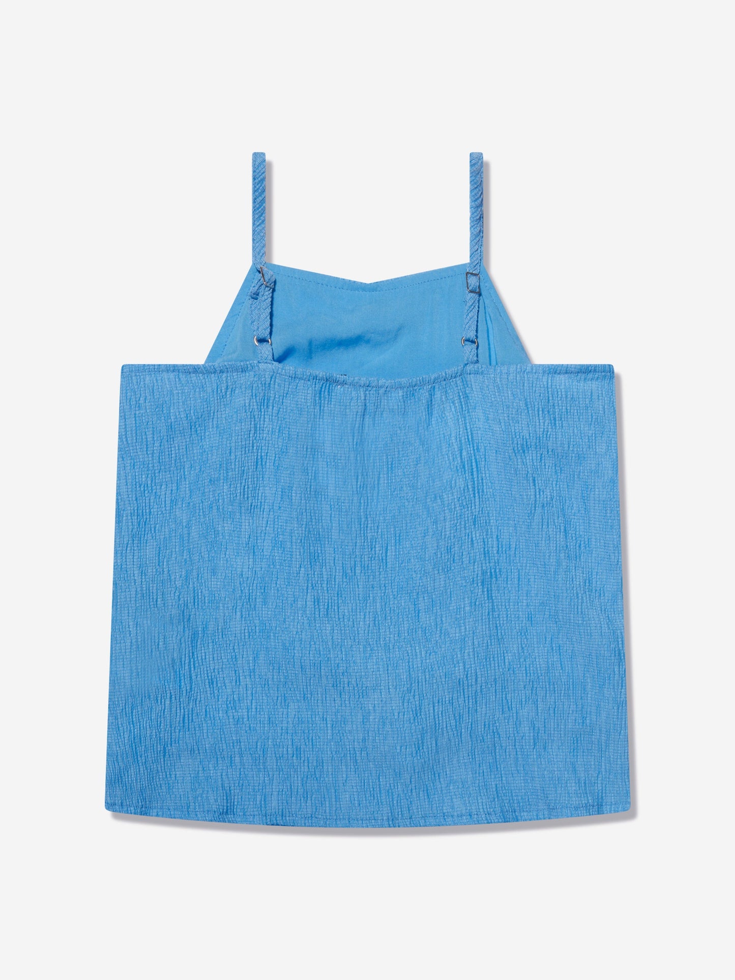 Calvin Klein Girls Crinkle Strap Top in Blue